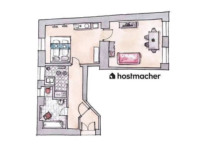 Urban 1br Near Metro * Wien